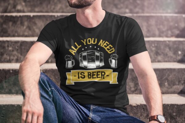 Tricou - All you need is beer - imagine 2