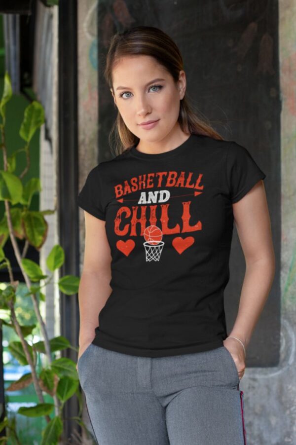 Tricou -Basketball and chill - imagine 3