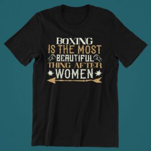 Tricou personalizat - Boxing is the most beautiful thing