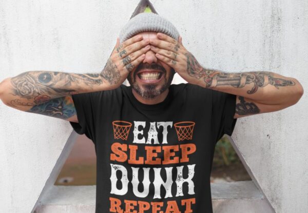 Tricou - Eat sleep dunk repeat - imagine 2