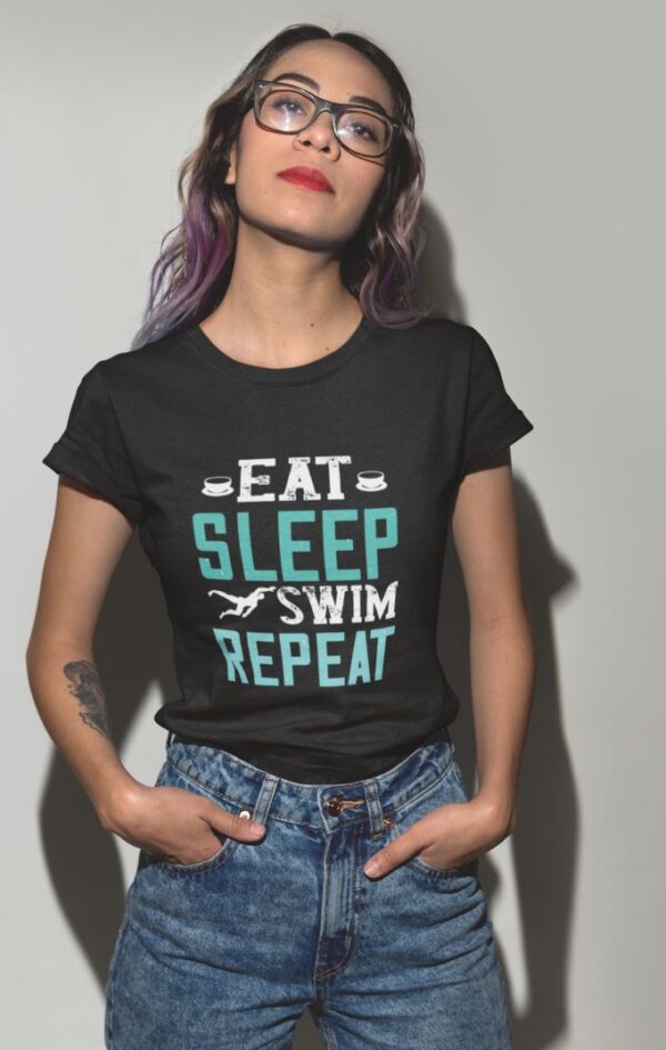 Tricou - Eat sleep swim repeat - imagine 2