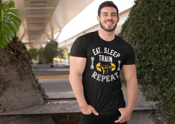 Tricou - Eat sleep train repeat - imagine 3