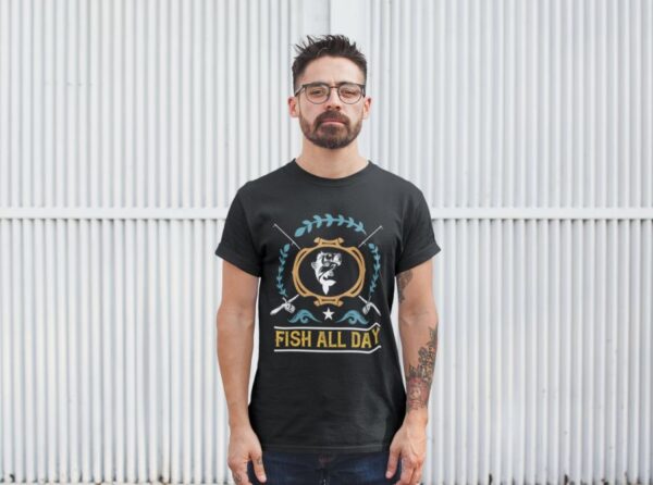 Tricou - Fish all day - imagine 3