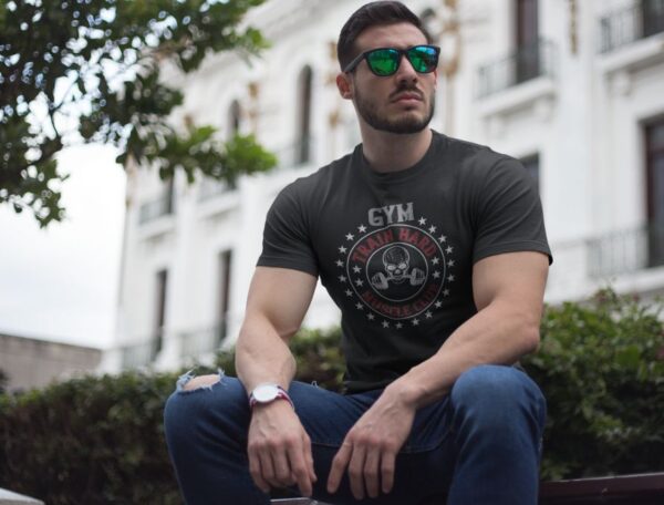 Tricou - Train hard muscle club - imagine 3