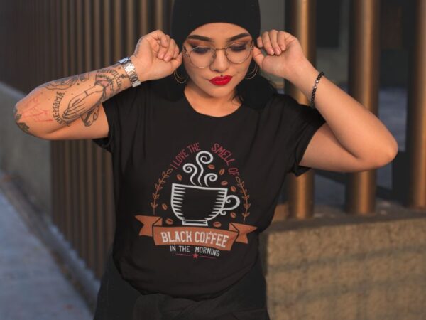 Tricou - The smell of black coffee - imagine 2