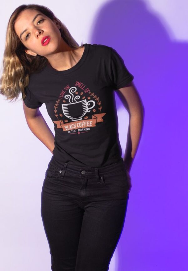 Tricou - The smell of black coffee - imagine 3