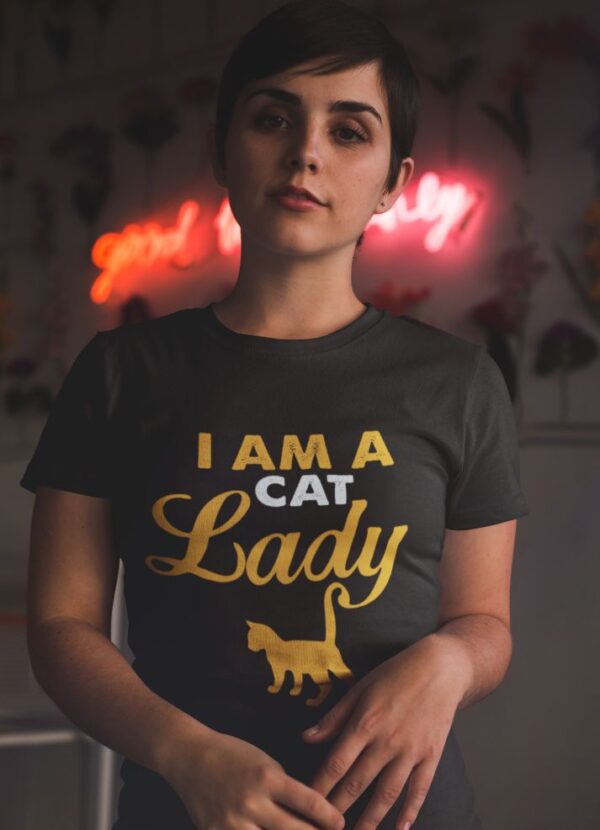 Tricou - I am a cat lady - imagine 2