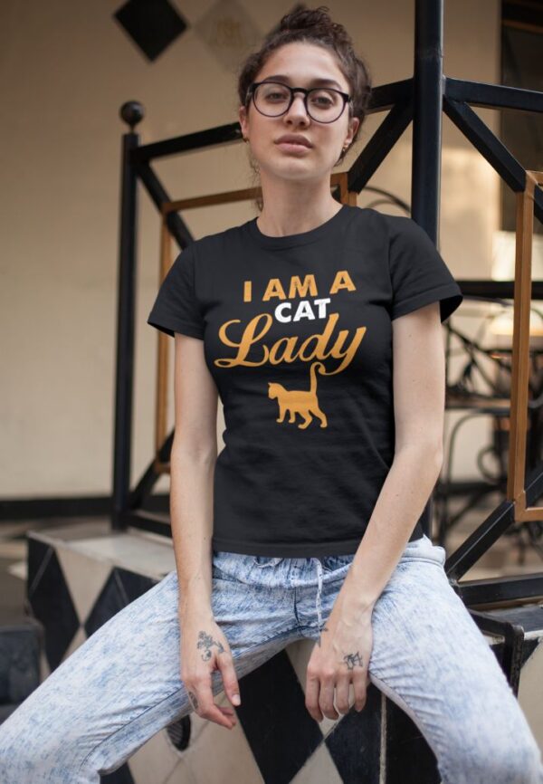 Tricou - I am a cat lady - imagine 3