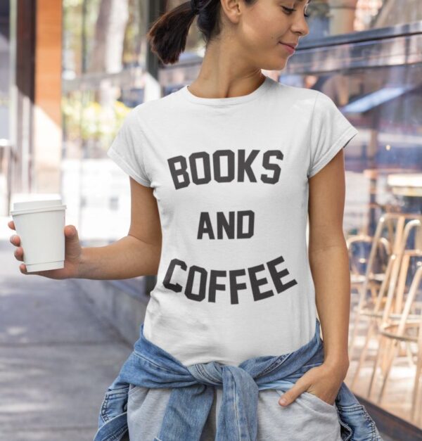 Tricou - Books and coffee - imagine 3