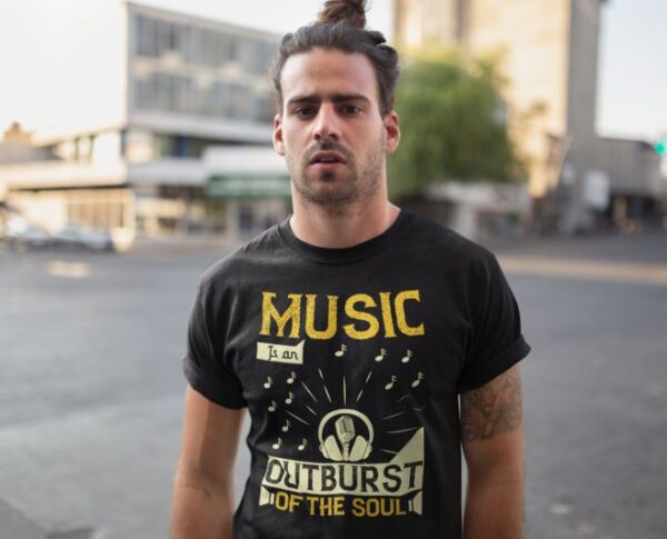 Tricou - Music is an outburst - imagine 2