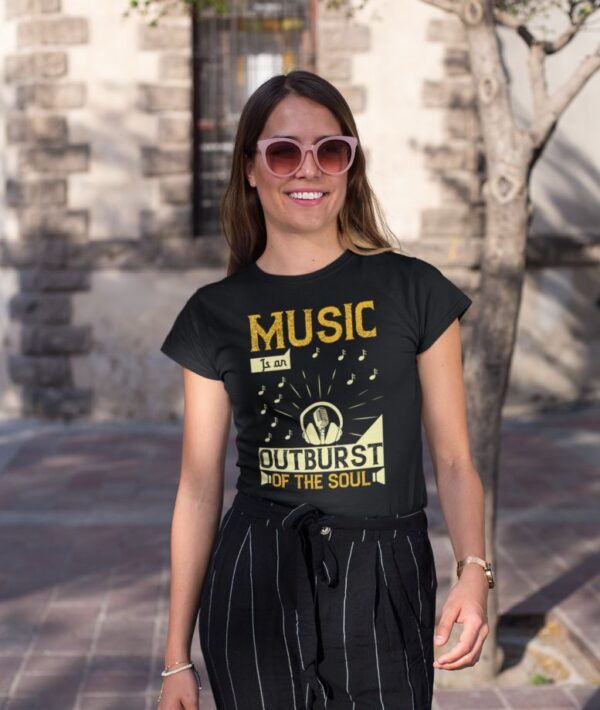 Tricou - Music is an outburst - imagine 3