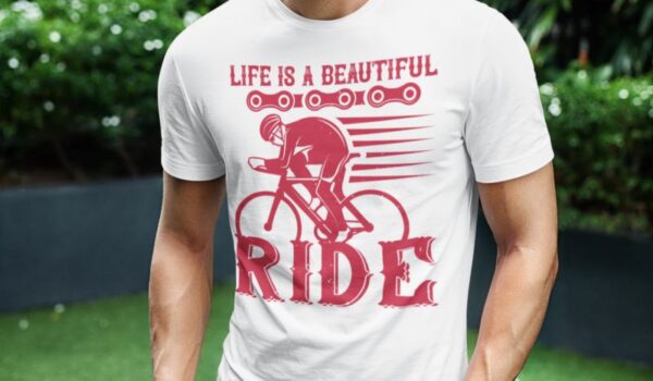 Tricou - Life is a beautiful ride - imagine 3