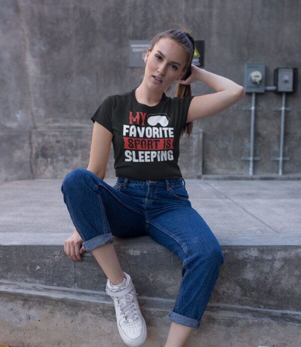 Tricou - My favorite sport is sleeping - imagine 2