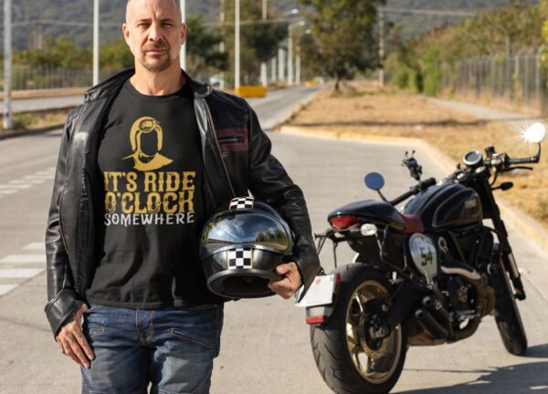 Tricou - It's ride o'clock somewhere - imagine 2