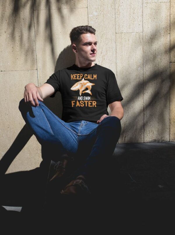 Tricou - Keep calm and swim faster - imagine 2