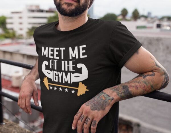 Tricou - Meet me at the gym - imagine 3
