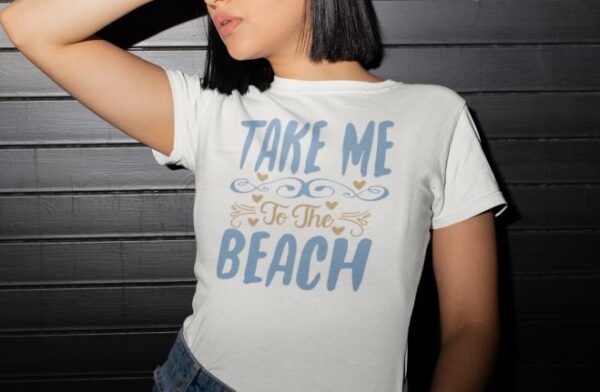 Tricou - Take me to the beach - imagine 2